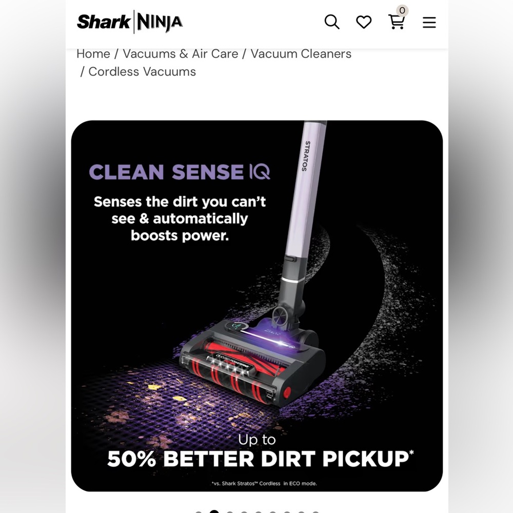 NEW Shark Stratos™ Cordless with Clean Sense IQ, DuoClean® PowerFins® HairPro™